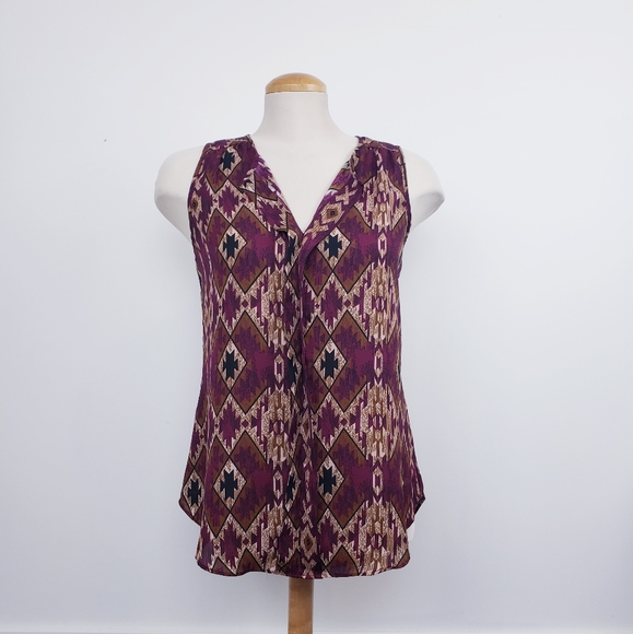 WAREHOUSE ONE | Ladies Aztec Sleeveless top - Picture 1 of 7